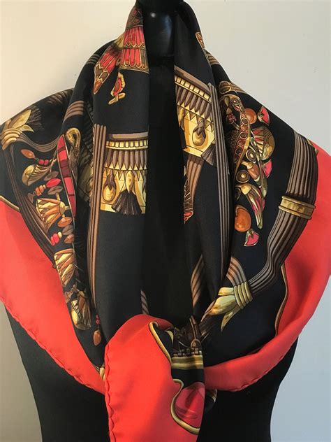 hermes scarves vintage value.